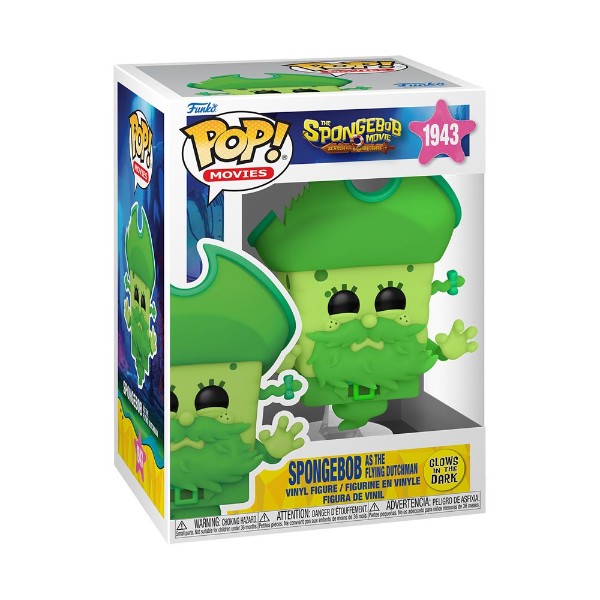 Funko Pop! Movies Figura de Vinyl The SpongeBob Movie: Spongebob As Flying Dutchman - Glows in the Dark - 1943