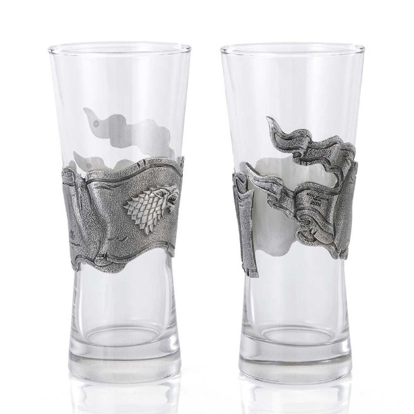 Game of Thrones - Ice & Fire Pilsner Glass 2-Pack - Packshot 3