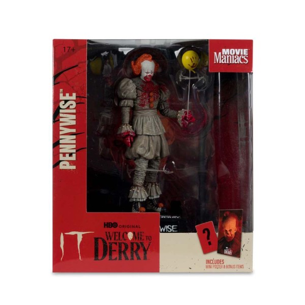 It: Welcome to Derry (2025) - Pennywise (Bloody) Movie Maniacs 6" Figure - Packshot 5