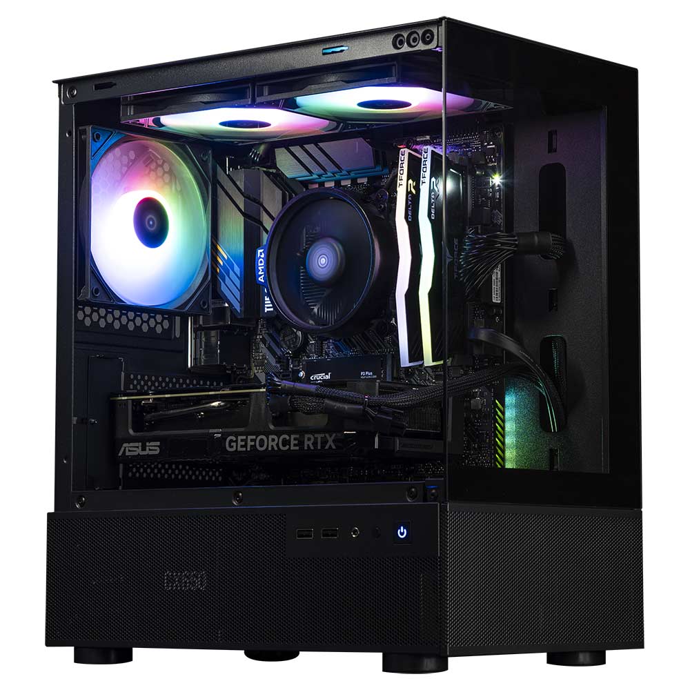 Evolve Gaming PC | TARTARUS | RTX 5060 | Ryzen 5 5500 | 32GB DDR4 | 1TB Storage - Packshot 1