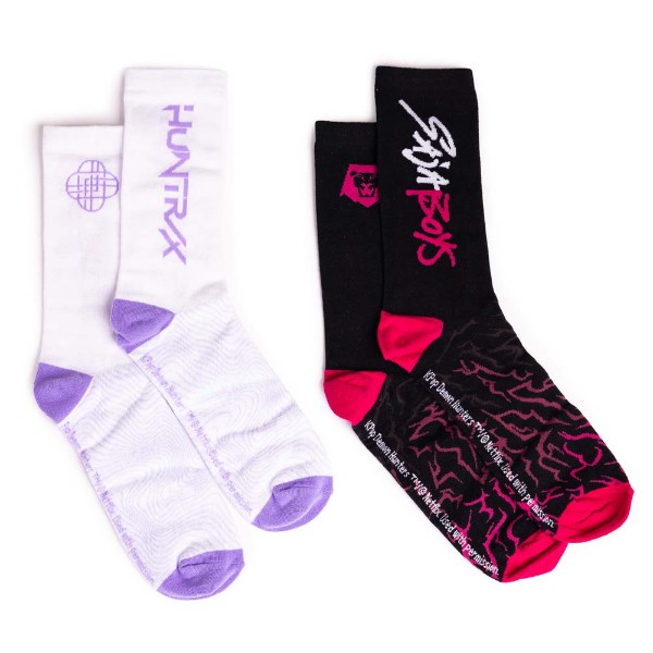Netflix - KPop Demon Hunters - HUNTR/X and Saja Boys Twin Crew Sock Pack - Packshot 4