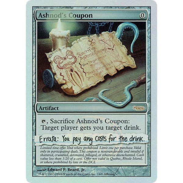 MTG Ashnod's Coupon 英　3枚セット MTG Ashnod's Coupon 英 3枚セット - メルカリ