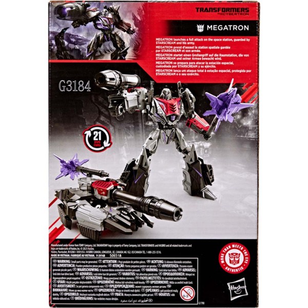 Transformers - Transformers: War for Cybertron (2010) Megatron MTMTE Collection Studio Series Voyager Class 6.5" Action Figure - Packshot 4
