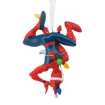 Marvel - Spider-Man - Spider-Man Hanging From Lights Hallmark Keepsake Ornament - Packshot 4