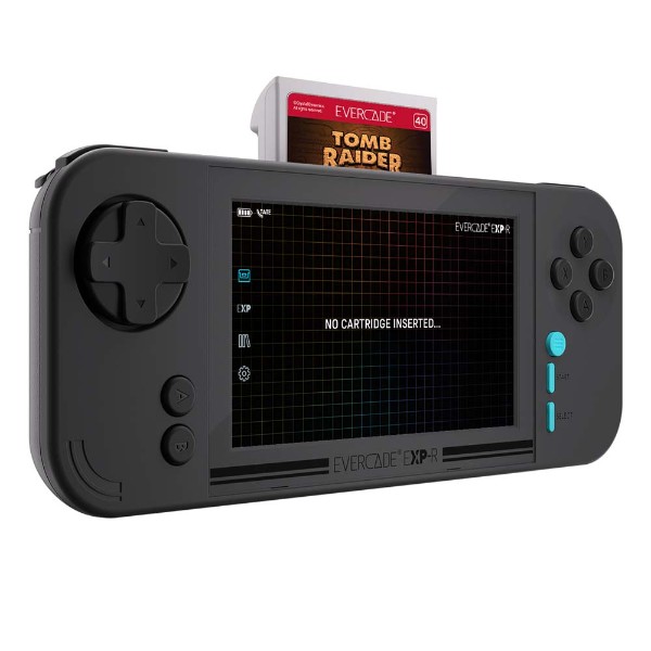 Evercade Neon Retro EXP-R Handheld + Tomb Raider Collection 1 Console Bundle - Packshot 6