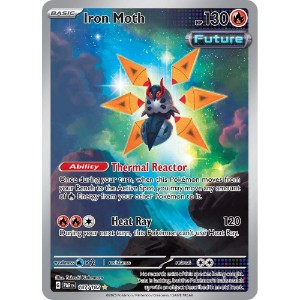 Pokemon - TCG - SV04: Paradox Rift - Iron Moth Holofoil 187/182 - NM/M