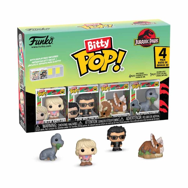 Jurassic Park - Triceratops Bitty Pop! 4-Pack - Packshot 1