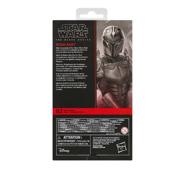Star Wars - The Black Series - Maul Shadow Lord Premium Rook Kast Action Figure - Packshot 4