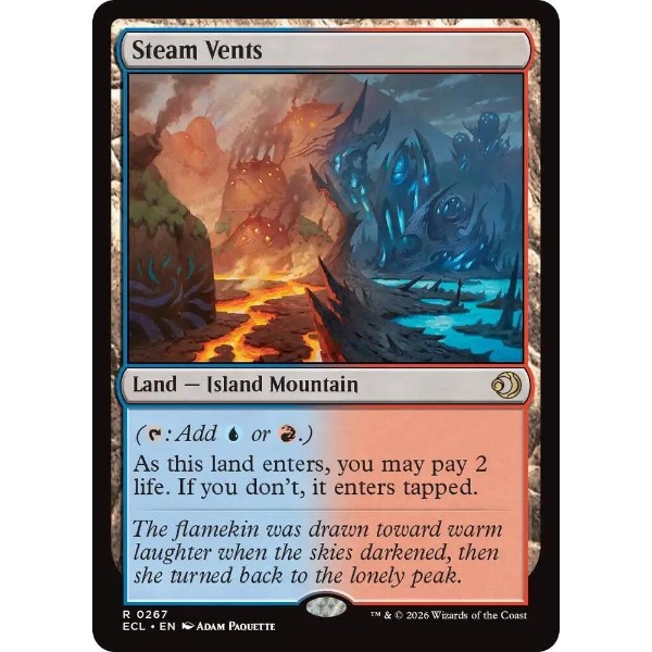 Magic: The Gathering - TCG - Lorwyn Eclipsed - Steam Vents Normal 267 - NM/M - Packshot 1