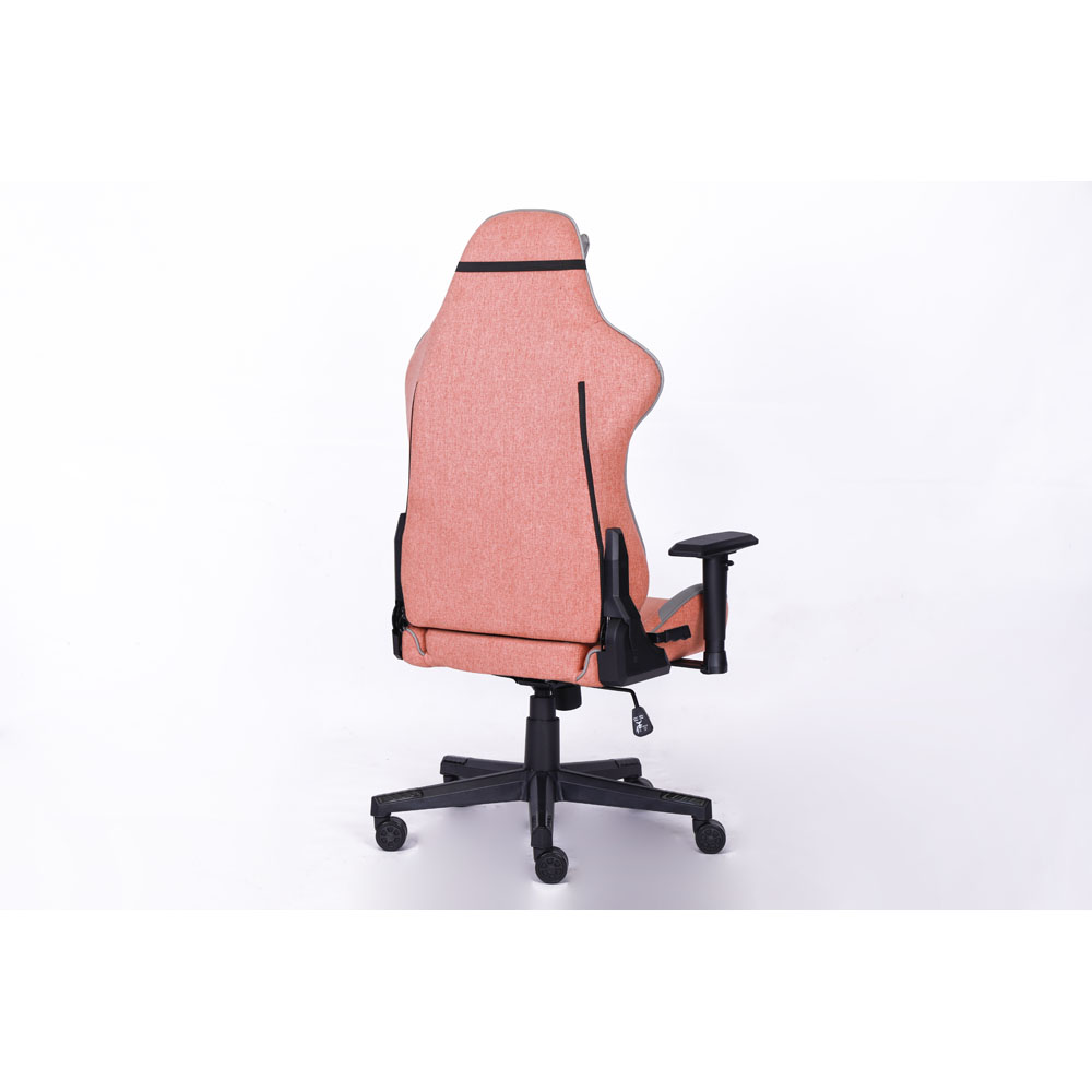 Playmax - Elite Gaming Chair - Fabric Pink and Light Grey - Packshot 4