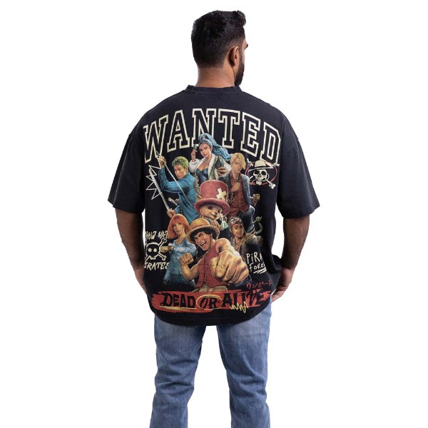 Netflix - One Piece - Wanted Dead or Alive Oversized T-Shirt - Packshot 4