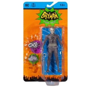 DC - Batman - Retro Batman Classic TV Series (1966) The Riddler (Black & White TV Variant) 6” Action Figure