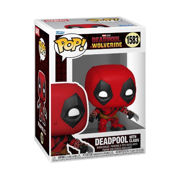 Marvel - Deadpool & Wolverine (2024) - Deadpool with Claws Pop! Vinyl Figure - Packshot 2