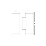 Philips - Hue Appear Outdoor Wall Light - Black - Packshot 4