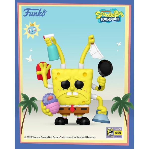 Spongebob Squarepants - Spongebob Cleaning SDCC 2025 Pop! Vinyl Figure - Packshot 2