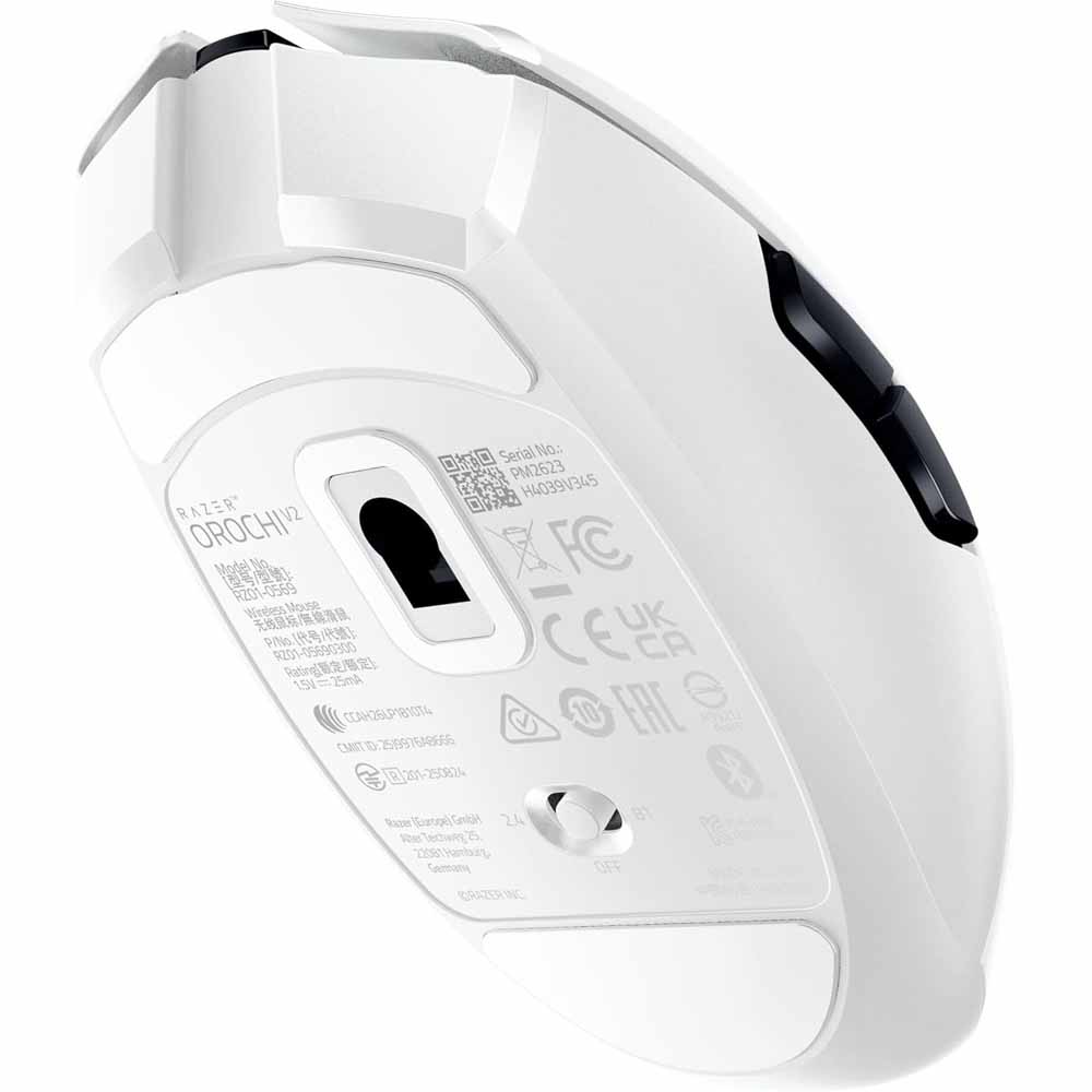 Razer - Orochi V2 (2026) Wireless Gaming Mouse - White - Packshot 3