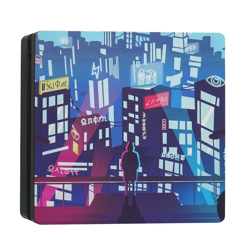 PlayStation 4 Slim 1TB Console – Cityscape Design (Premium Refurbished by EB Games) - Packshot 4