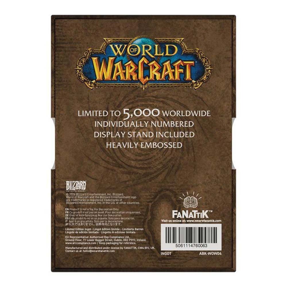 World of Warcraft - Limited Edition Ingot Replica - Packshot 5