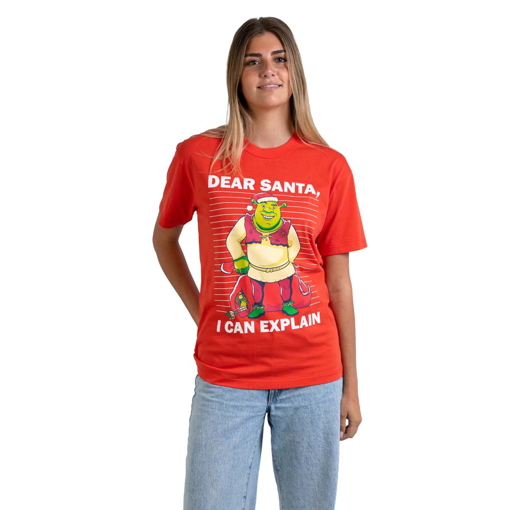 Shrek - Dear Santa I Can Explain Christmas T-Shirt - Packshot 2