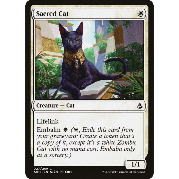 Magic: The Gathering - TCG - Amonkhet - Sacred Cat 27 - Packshot 1