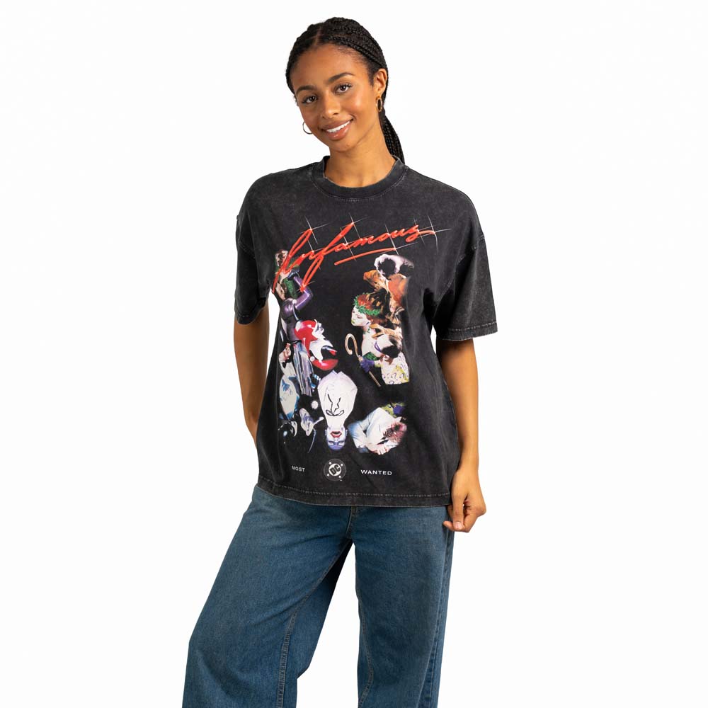 DC Comics - Batman - Infamous Villians Oversized T-Shirt - Packshot 3