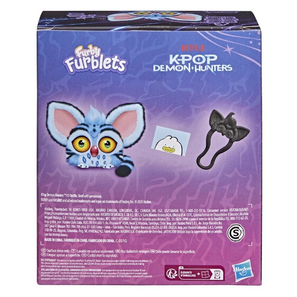 Furby - KPop Demon Hunters - Furblets Derpy Tiger Mini Electronic Plush Toy - Packshot 4