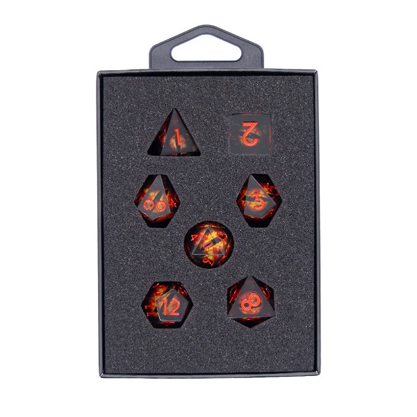 Tabletop - RPG 7-Set Dice - Red Eyeballs - Packshot 2