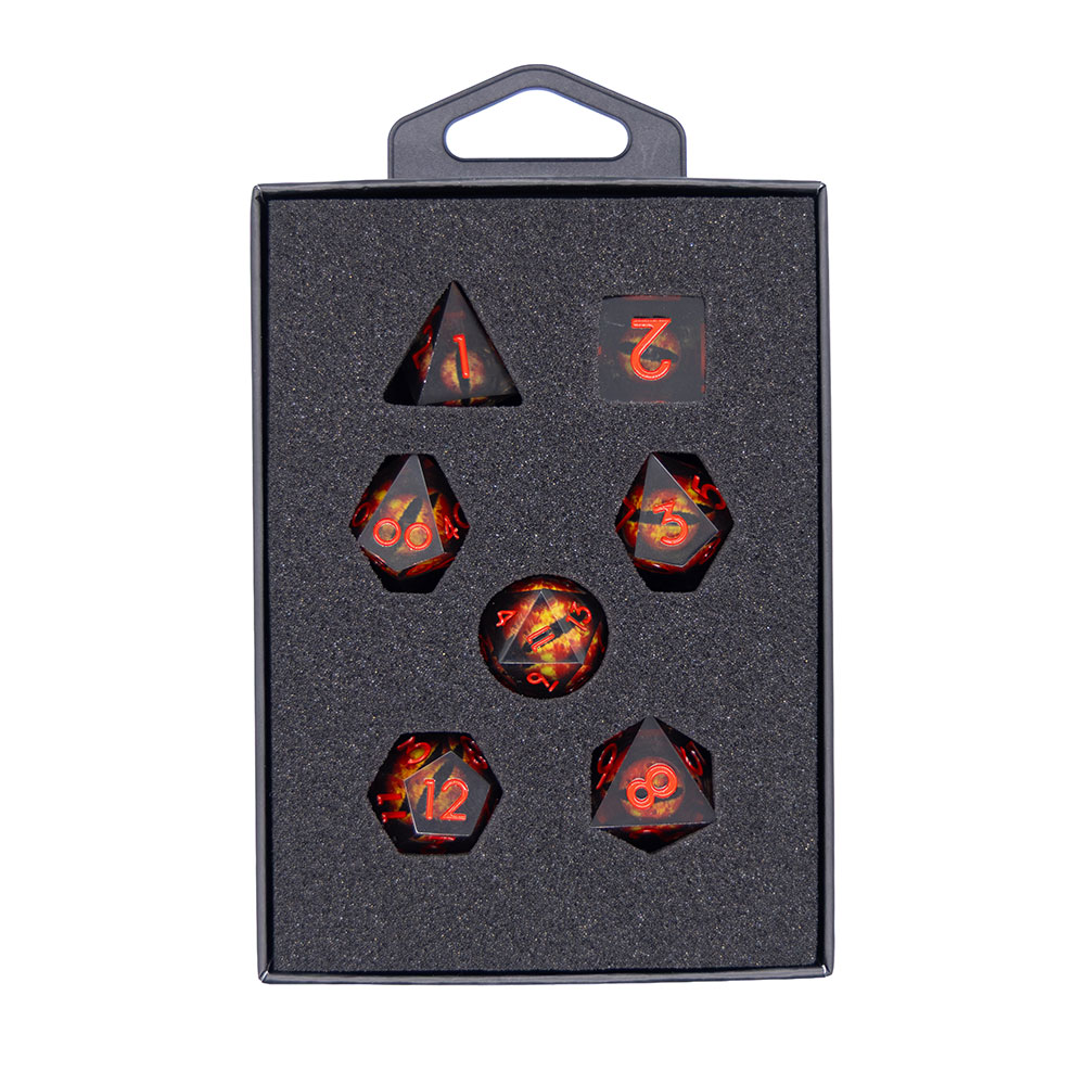 Tabletop - RPG 7-Set Dice - Red Eyeballs - Packshot 2