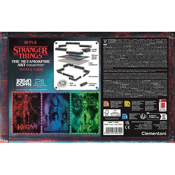 Stranger Things - Metamorphic Art Collection: Vecna's Curse 520 Piece Jigsaw Puzzle - Packshot 6