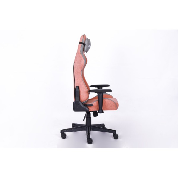 Playmax - Elite Gaming Chair - Fabric Pink and Light Grey - Packshot 3
