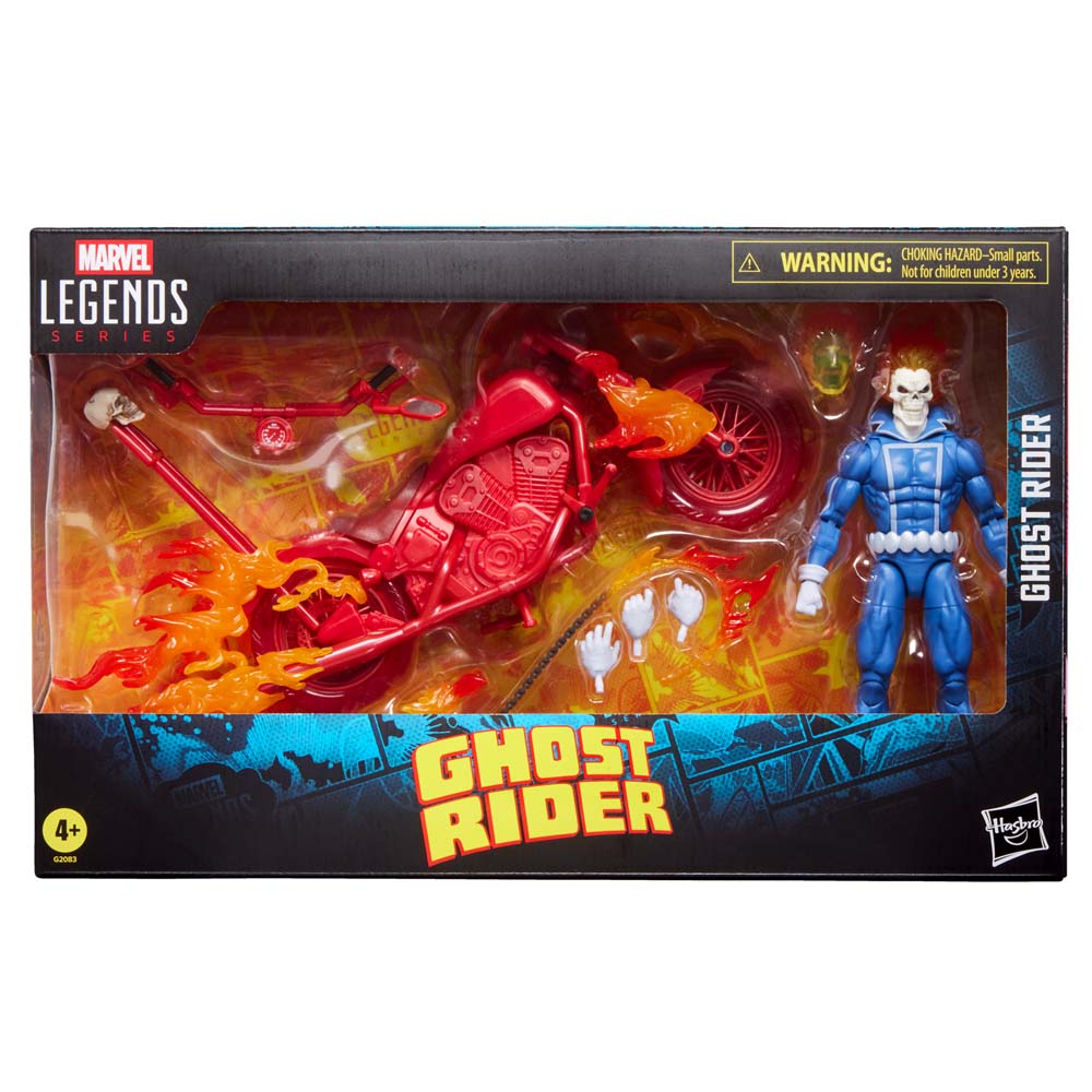 Marvel - Ghost Rider - Johnny Blaze with Motorcycle Marvel Legends 6" Action Figure - Packshot 5