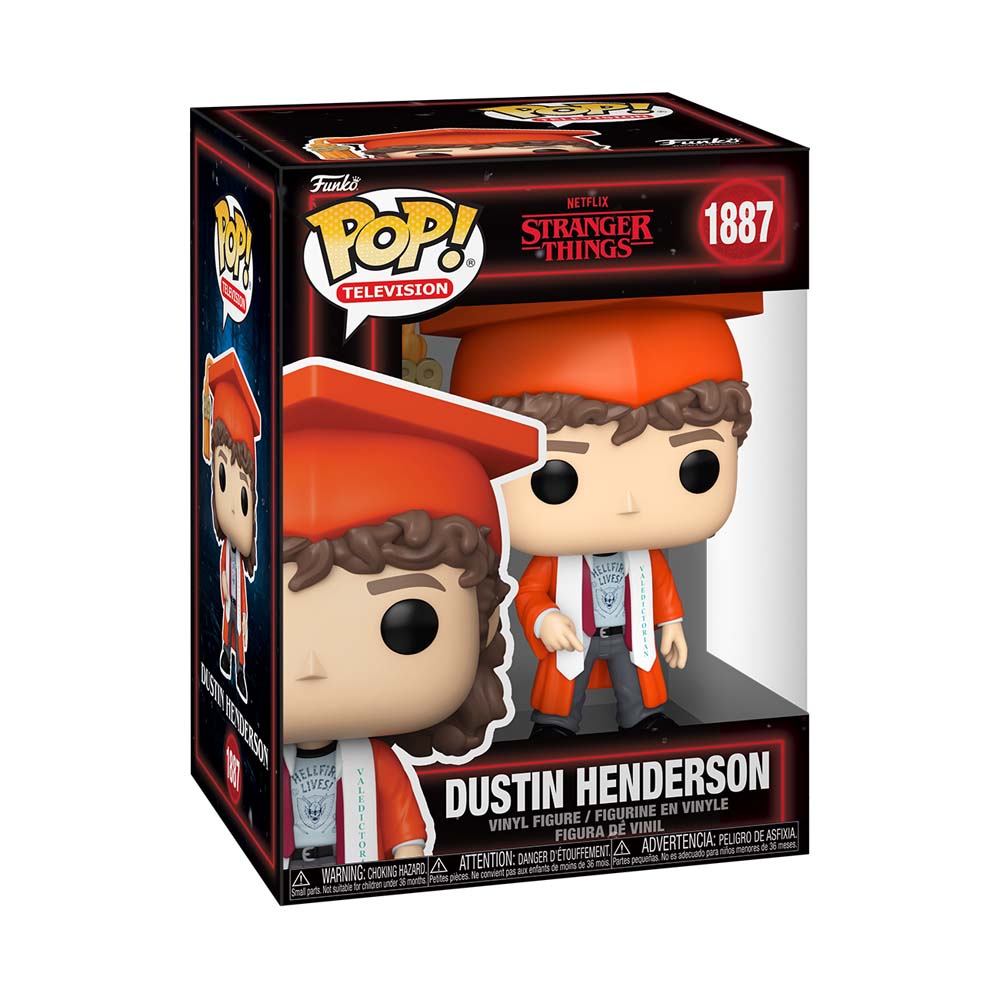 Stranger Things - Dustin Henderson Graduation (Season 5) Pop! Vinyl Figure - Packshot 2