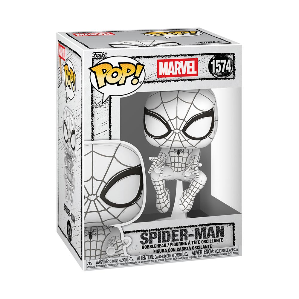 Marvel - Spider-Man - Sketched Spider-Man Pop! Vinyl Figure - Packshot 2