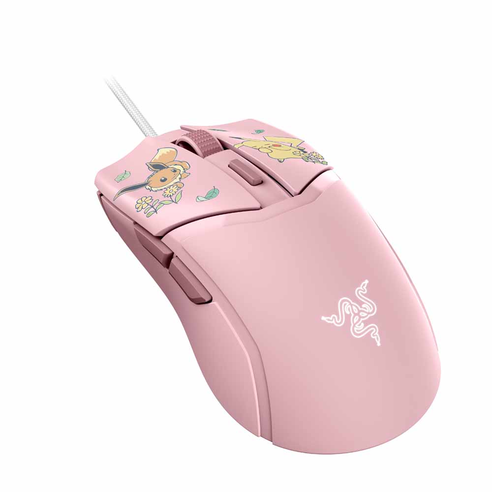 Razer - Cobra Eevee/Pikachu Pokemon Edition Wired Gaming Mouse - Packshot 3