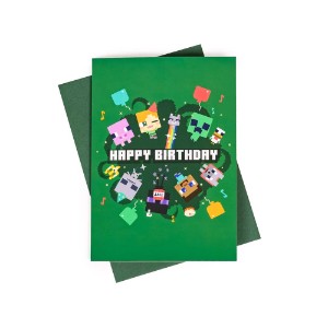 Minecraft - I Picked Up Cake Birthday Card