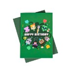 Minecraft - I Picked Up Cake Birthday Card