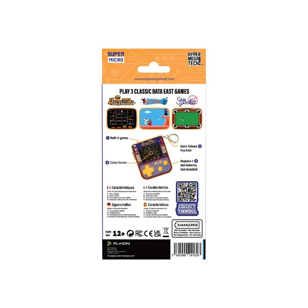 HyperMegaTech! Super Micro Keychain Gamer Console - BurgerTime Edition - Packshot 3
