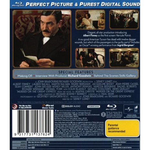 Murder on the Orient Express (Agatha Christie's) (1974) (Classics Remastered) - Packshot 2