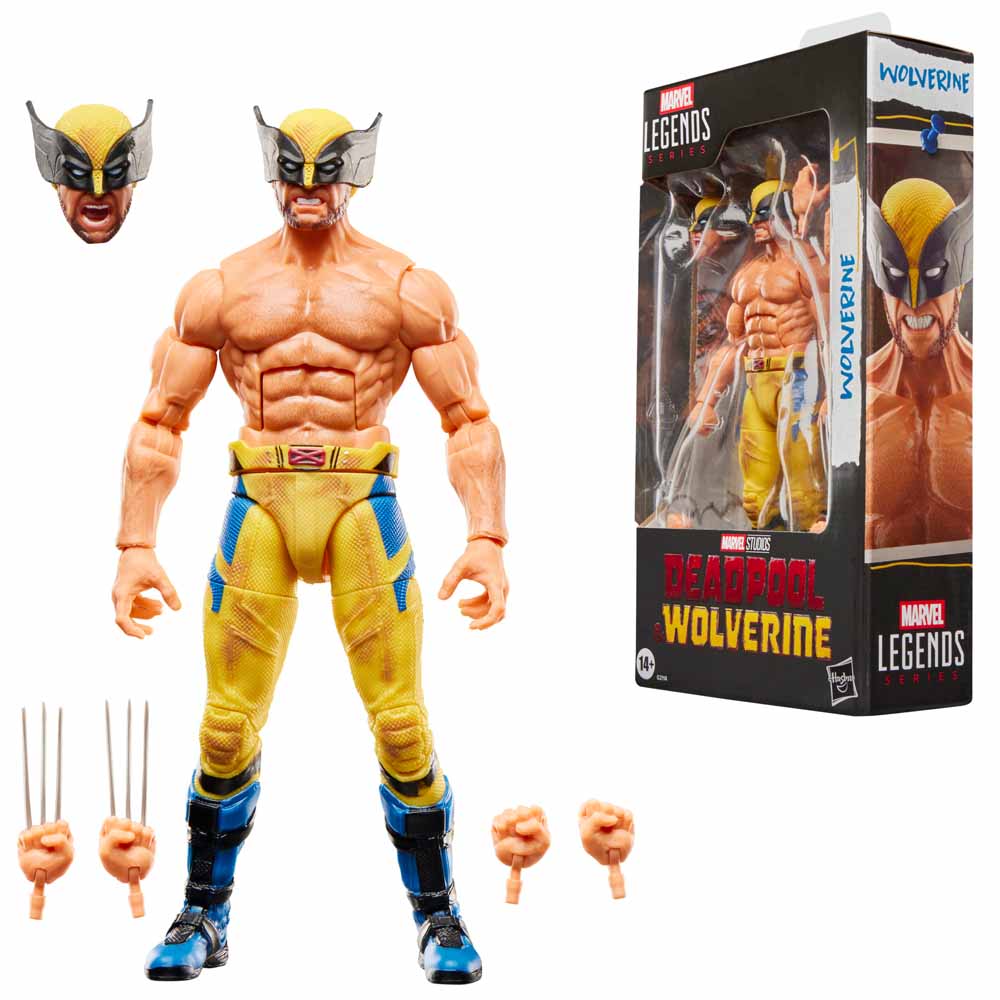Marvel – Deadpool & Wolverine – Wolverine Shirtless Marvel Legends Action Figure - Packshot 3