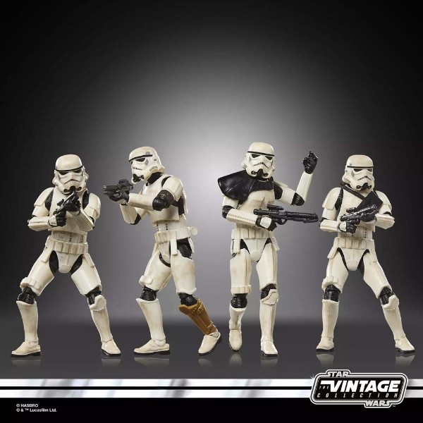 Star Wars - The Mandalorian and Grogu - The Vintage Collection - Imperial Remnant Stormtrooper Action Figure 4-Pack - Packshot 3