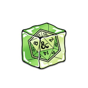 Dungeons & Dragons - Pinfinity AR Gelatinous Cube (Glow in the Dark!) Pin