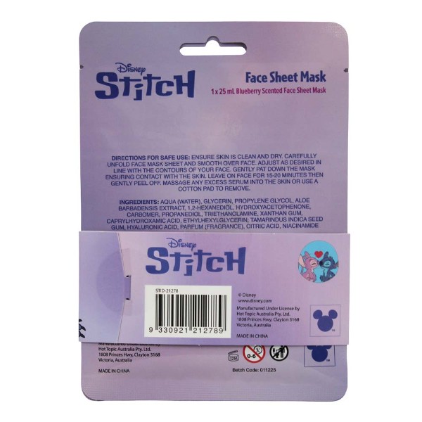Disney - Lilo & Stitch - Stitch & Angel Sheet Mask 2-Pack - Packshot 3