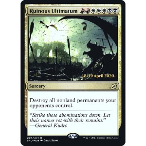 Magic: The Gathering - TCG - Prerelease Cards - Ruinous Ultimatum 204 Foil