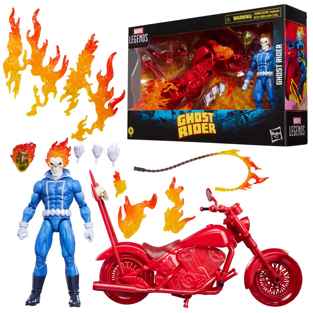 Marvel - Ghost Rider - Johnny Blaze with Motorcycle Marvel Legends 6" Action Figure - Packshot 4