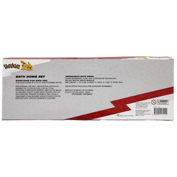 Pokemon - Starter Pokemon Bath Fizzers - 4 Pack - Packshot 3