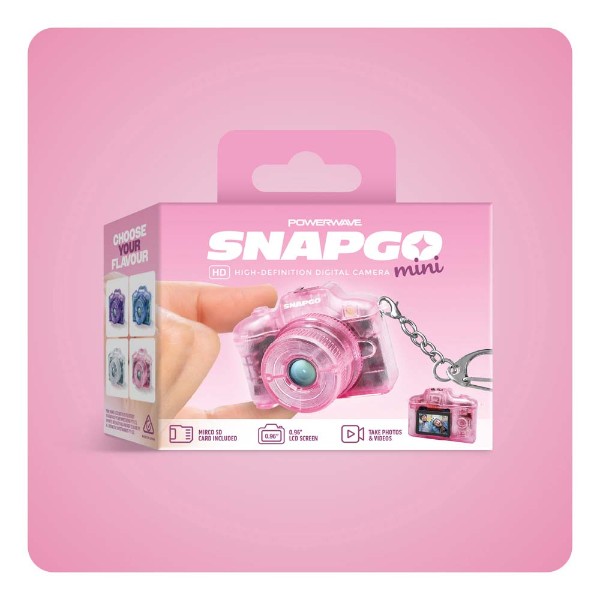 Powerwave SnapGo Mini Camera - Flamingo Pink - Packshot 4