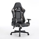 Playmax - Elite Gaming Chair - Fabric Black and Grey Camo - Packshot 2