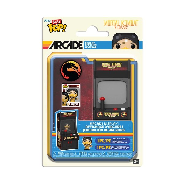Mortal Kombat - Scorpion Bitty Pop! Arcade Display Vinyl Figure - Packshot 2