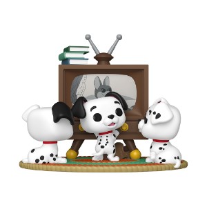 Disney - 101 Dalmatians - Rolly, Patch & Lucky with TV Pop! Vinyl Moment
