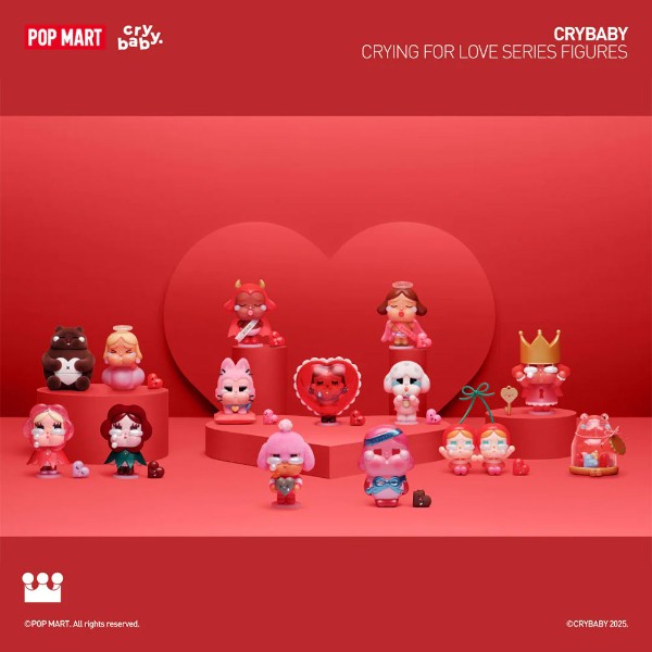 POP MART - Crybaby Cry for Love Blind Box (Single Box) - Toys and